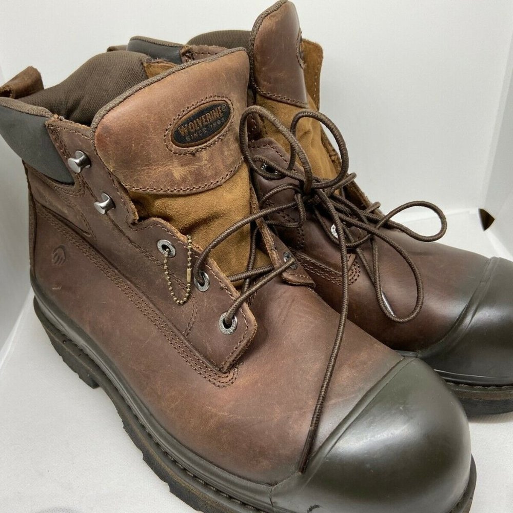 Wolverine 6" Work Boot, Men's Brown, Steel Toe Type Model WO4661 Size 11.5M